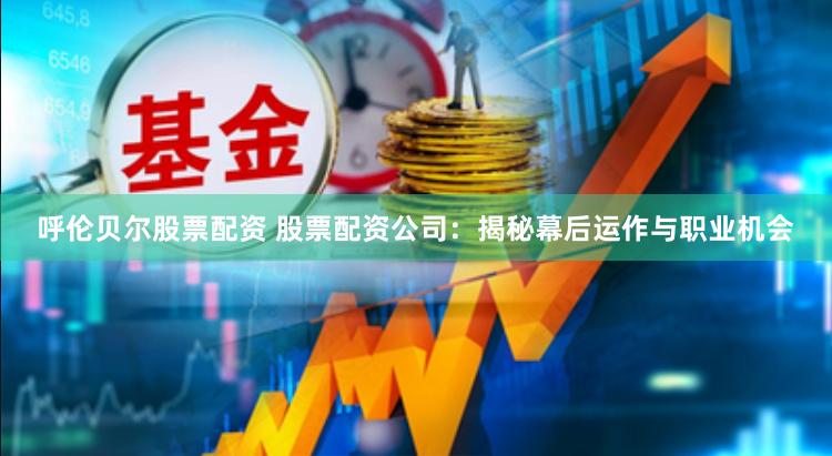 呼伦贝尔股票配资 股票配资公司：揭秘幕后运作与职业机会